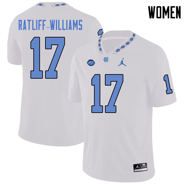 Jordan Brand Women #17 Anthony Ratliff-Williams North Carolina Tar Heels College Football Jerseys Sa